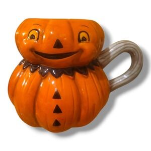 Johanna Parker Transpac Halloween Jack O Lantern Pumpkin Mug